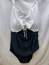 NWT Daci Plus 18W Black/white One Pc Swimsuit