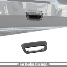 For Dodge Durango 2014-2026 Carbon Fiber Rear Tailgate Door Handle Cover Trim 1P