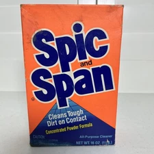 1987 Spic and Span Multi-Purpose Cleaner Concentrated Powder Guessing 4 oz Left
