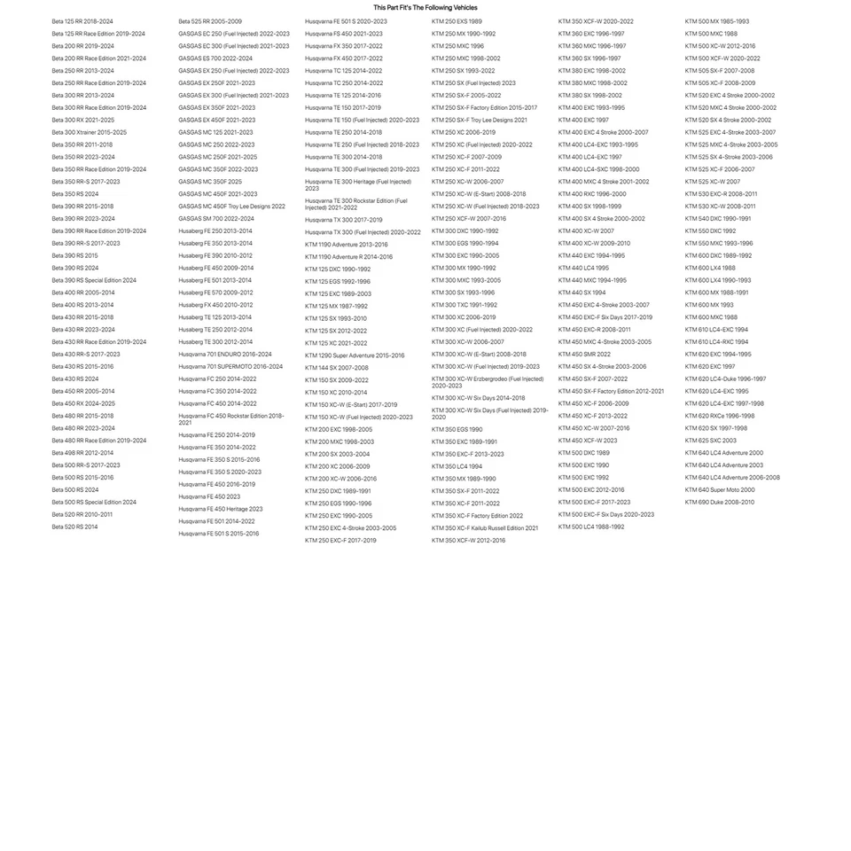 Kit de cojinetes de vástago de dirección Tusk para KTM 360 MXC 1996-1997 Foto 3 de 4