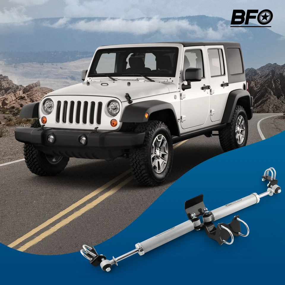 BFO Front Dual Steering Stabilizer for Jeep Wrangler JK JKU 2007-2018 - Изображение 2 из 4