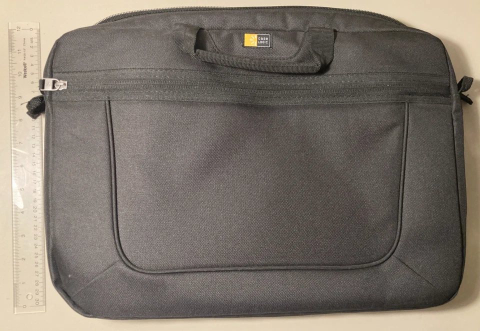 Case Logic 15.6" Bolso para Laptop con Correa Mensajero Acolchado Negro Nylon NUEVO Foto 2 de 4