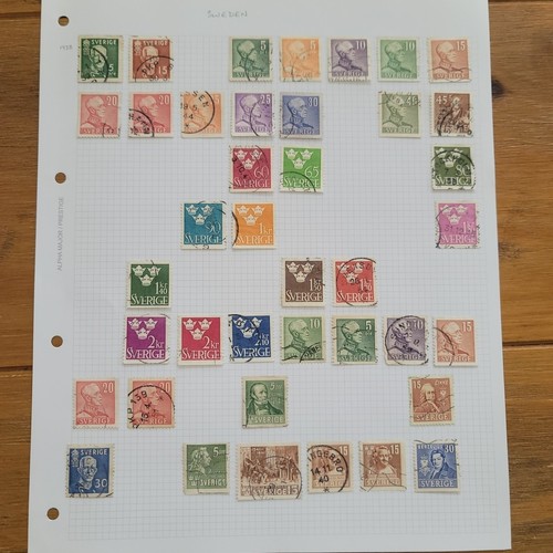 Briefmarken Schweden auf 3 Seiten - Bild 3 von 4