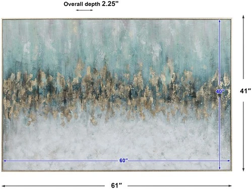 Uttermost 31328 Divide 41" x 61" Framed Abstract Painting - MultiColor - Picture 5 of 5