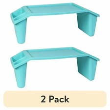 2 pack Everything Mary Lap Desk, Teal 17.9" Storage Lap Desk