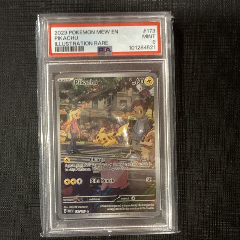 Pikachu 173/165 SV 151 Illustration Rare Holo English 2023 PSA 9