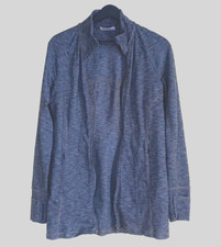 Athleta Caspian Gray Full Zip Jacket Sz Small Lightweight Activewear Running