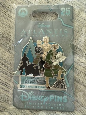 Disney 2026 Atlantis 25th Anniversary Milo Cast 25th Anniversary Pin LE 1700