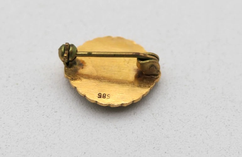 Gold 30 Jahre Coca Cola Anstecknadel in 585er / 14 Karat Gelb Gold PIN - Bild 2 von 3