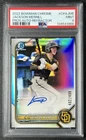 JACKSON MERRILL PSA 9 2022 BOWMAN CHROME 1ST PROSPECT REFRACTOR AUTO 402/499