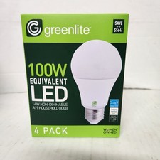 Greenlite 100W Equivalent A19 LED Light Bulbs 4 Pack 14W Soft White