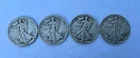 Liberty Walking Half Dollar Silver Coins Lot of 4 (1918-1943)