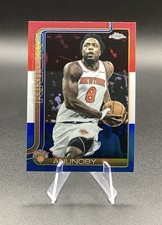 2025-26 Topps Chrome OG ANUNOBY Red White & Blue Refractor NY Knicks #131