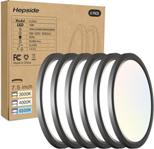 LED Flush Mount Ceiling Light, 3CCT Selectable 3000K-4000K-6500K 100W Eq