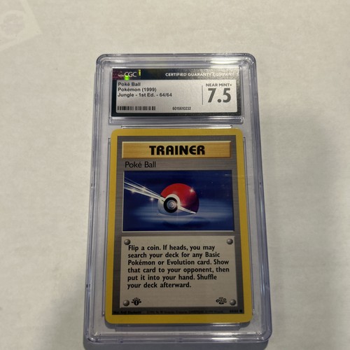Poké Ball (1st Edition) graded CGC 7.5 for sale on eBay