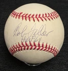 BOB FELLER Signed Official Baseball-HALL OF FAME-CLEVELAND INDIANS-JSA