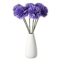 6 StüCk KüNstliche Chrysanthemen-Blumen Falsche Chrysanthemen-Blumenstrauß Lila