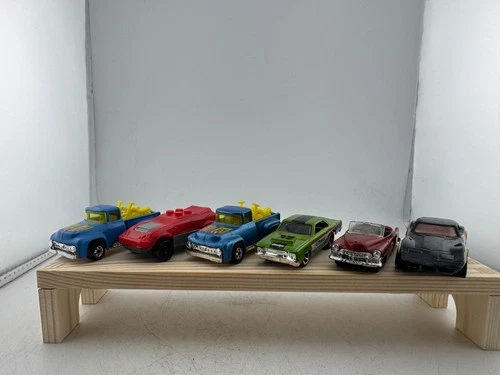 Vintage Hot Wheels Ford Truck w Motorcycle Load Dodge Dart Matchbox Corvette
