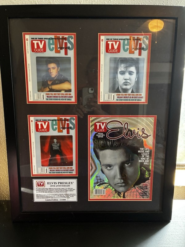 TV Guide Elvis Presley 25th Anniversary Limited Special Edition Framed Set