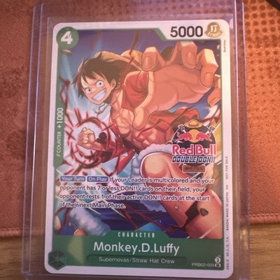 Monkey.D.Luffy (Red Bull Double Don!!) PRB02-005 One Piece