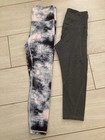 Athleta Lot of 2- Womens S -1 Black Gray Elation Ice Long &  1 Gray Capri Yoga. — photo 2