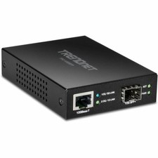 TRENDnet - TFC-10GSFP - TRENDnet 10GBase-T to SFP Fiber Media Converter - 1 x