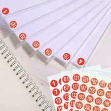 .Waterproof Number 1-300Label Sticker For Nail Polish Lipstick Label Number GOOD