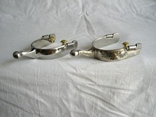 Kugelsporen mit Silber Western Sporen Cowboy Sporen Kugelkopf Kugel