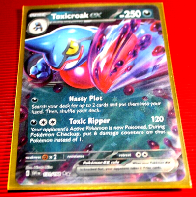 Toxicroak EX HP250 2023 Collectible Pokemon Trading Card No. 131