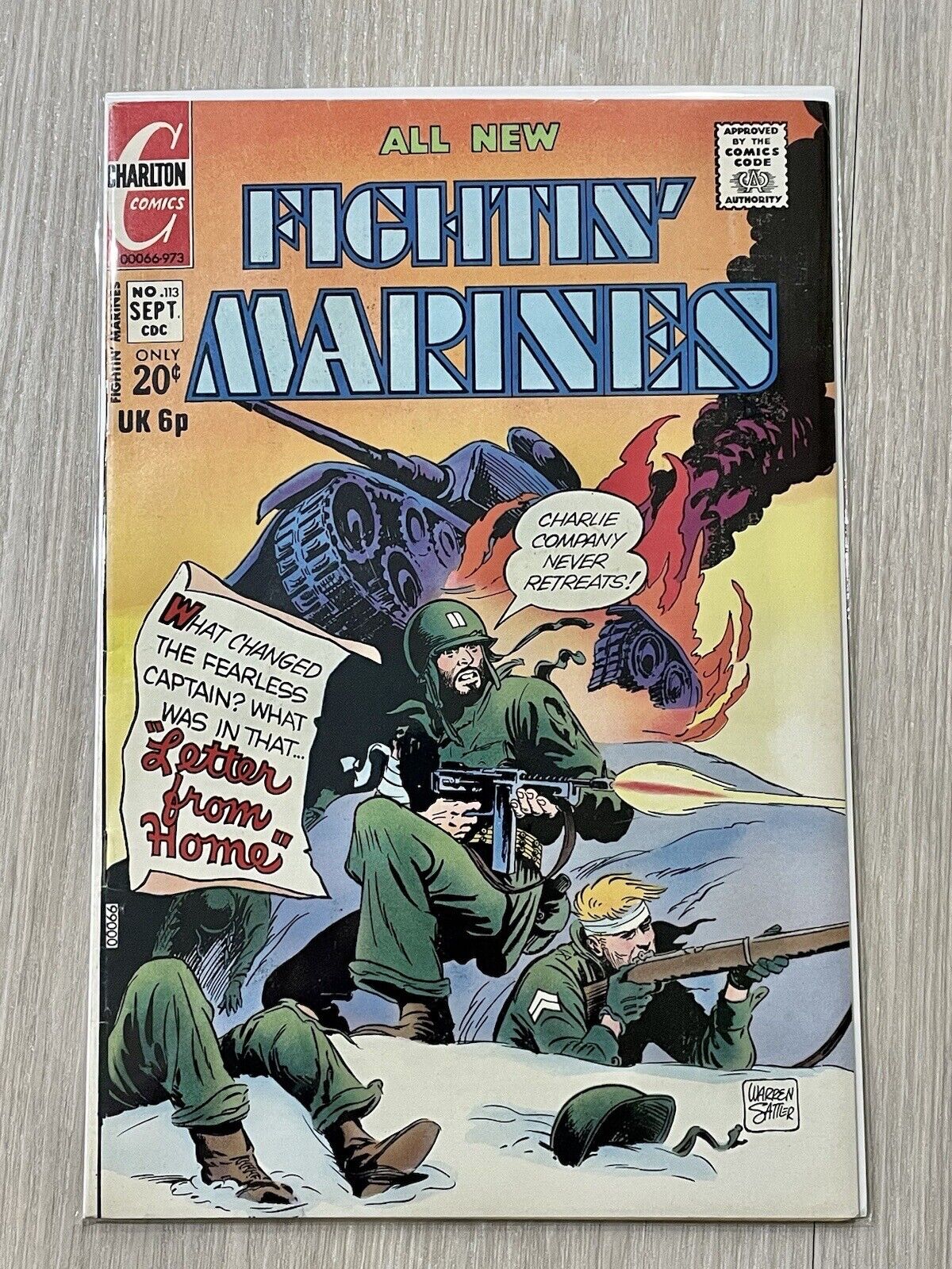 Fightin’ Marines #113 Charlton Comics 1973 FANTASTIC CONDITION!