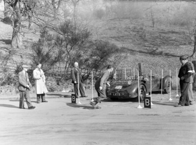 Godfrey Imhof Betty Frayling, Allard J2X 1953 Old Motor Racing Photo 1
