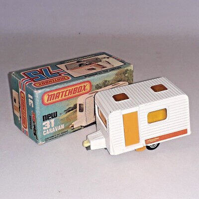 Matchbox 31C Caravan Original Modell in Ersatzbox Superfast 31C2