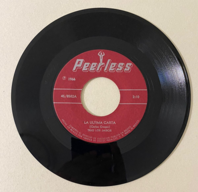 TRIO LOS JAIBOS -LA ULTIMA CARTA / EL ROBO- 1966 MEXICAN 7¨ SINGLE