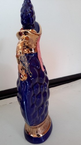 Vintage 1963 Cobalt Blue and Gold 175 Months Jim Beam Whiskey Decanter W/Box - Picture 14 of 18