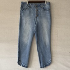 Women's Sofia Vergara Leslie Super High Rise BUTTONFLY Blue Jeans - Size 10