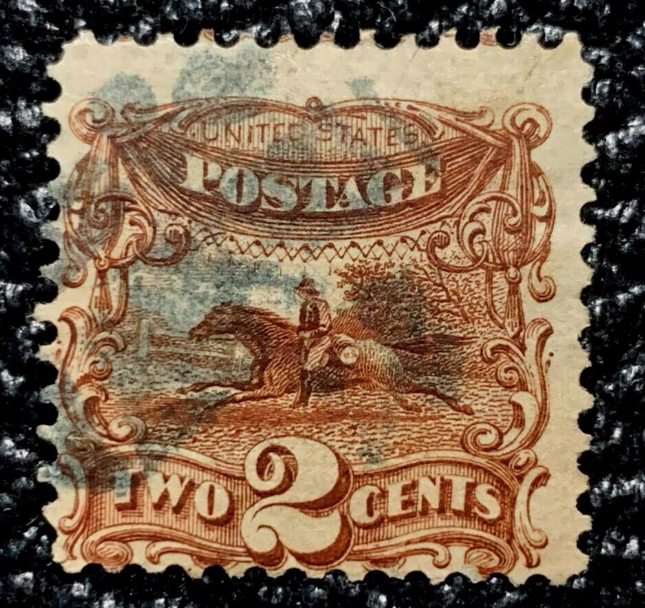 1869 US Stamps SC113 2c Brown Post Horse & Rider Used CV80 eBay