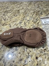 NEW Bloch Performa Stretch Canvas Ballet Dance Shoes Womens 10.5 Brown SO284G