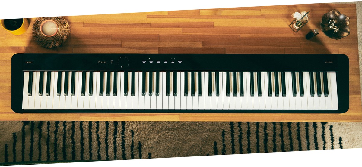 Casio PX-S1100 Privia Slim Digital Piano - Black w/ SP-34