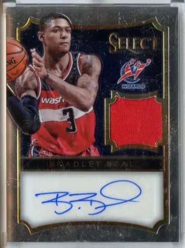 Bradley Beal 2014-2015 Panini Select Basketball Gold Patch Auto 23/35 Wizards