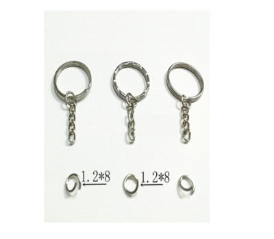 25 MM SPALTRING MIT KETTE UND SCHRAUBE SCHLÜSSELANHÄNGER SCHLÜSSELANHÄNGER SCHLÜSSELZUBEHÖR VERSCHLUSS