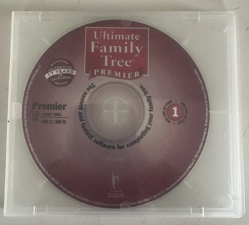 Ultimate Family Tree Deluxe PC CD research relatives mother father genealogy!