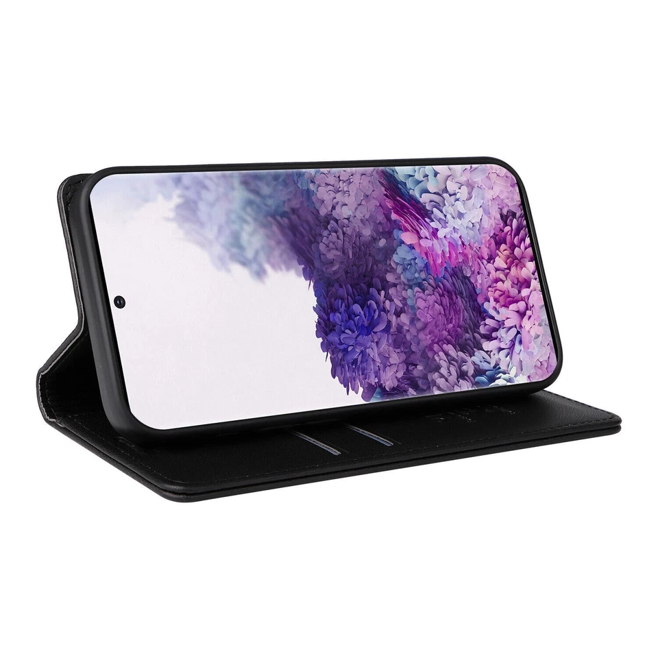 Funda tipo billetera de cuero magnético abatible para teléfono Huawei Honor 50 X9A Enjoy 30 Plus Foto 3 de 4