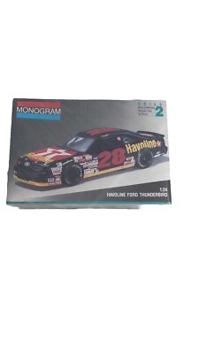 MONOGRAM SKILL 2 NASCAR HAVOLINE #28 DAVEY ALLISON FORD T-BIRD 1/24 MODEL CAR