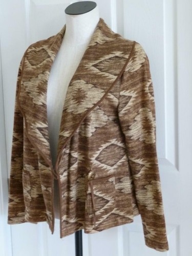 Giacca avvolgente Ralph Lauren cotone sud-ovest Navajo collare concho bottoni ~M/L - Foto 10 di 12