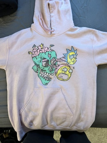 Rick & Marty Adult Size S. Long Sleeve Hooded Sweatshirt Hoodie