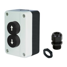 Drucktaster Taster Schalter 2-fach AUF + ZU für Garagen Tor Antrieb Rolltor Funk