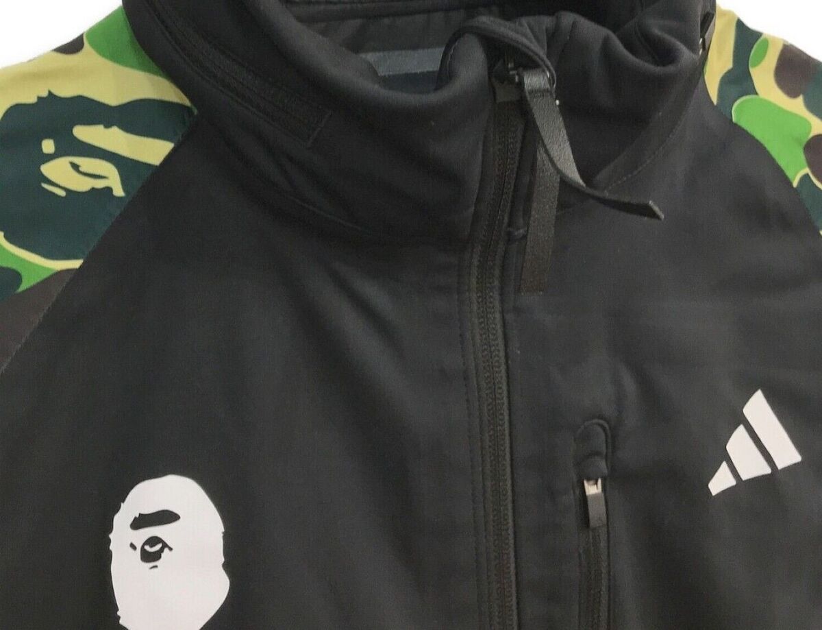 BAPE x adidas Golf Camo Jacket Hooded Collared Wind Coat BAPE x adidas Golf Camo Jacket Hooded Collared Wind Coat