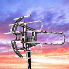 9900miles 1080P 4K Digital HDTV VHF/UHF Long Range Amplified Outdoor TV Antenna
