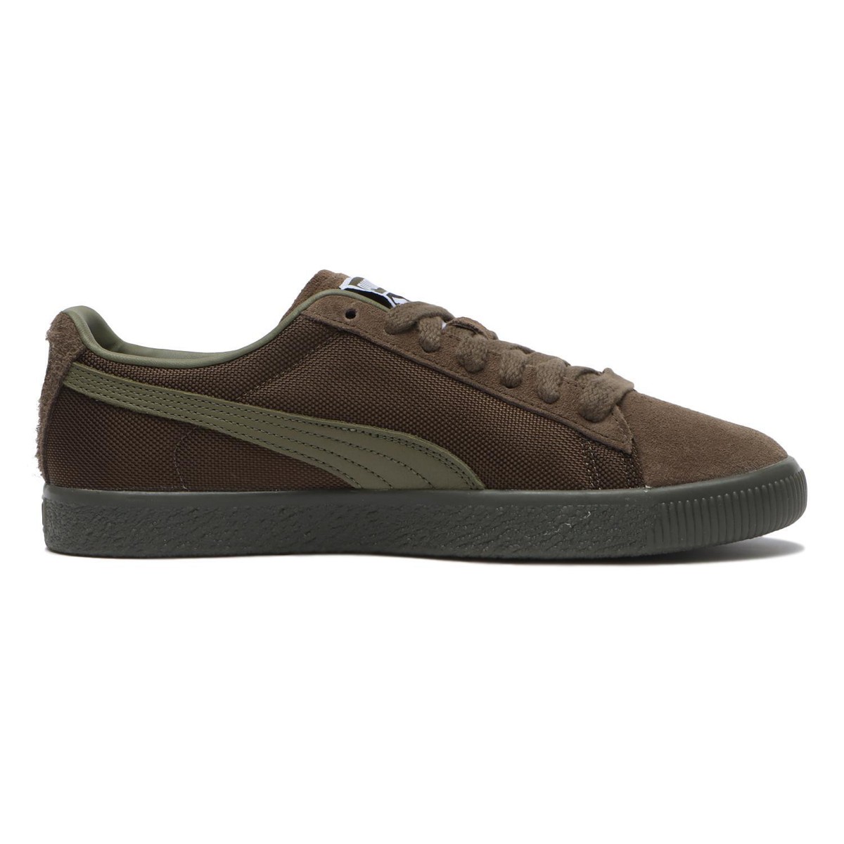 国内配送 PUMA CLYDE SOPH OLIVE /GUM Puma Men's Clyde Soph Olive Chocolate Gum 2colors 396490-01