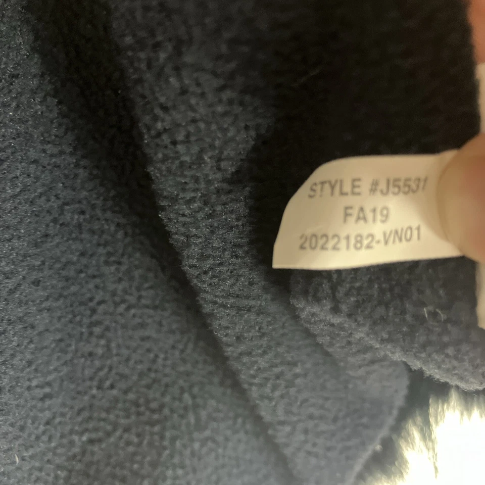 Chaqueta de uso diario Crewcuts niñas 12 piel sintética con capucha manga larga azul acolchado invierno Foto 4 de 4